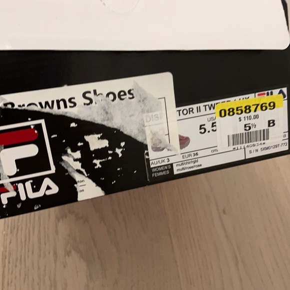 Fila Disruptor II Pink Tweed Platform Sneakers - Picture 4 of 7